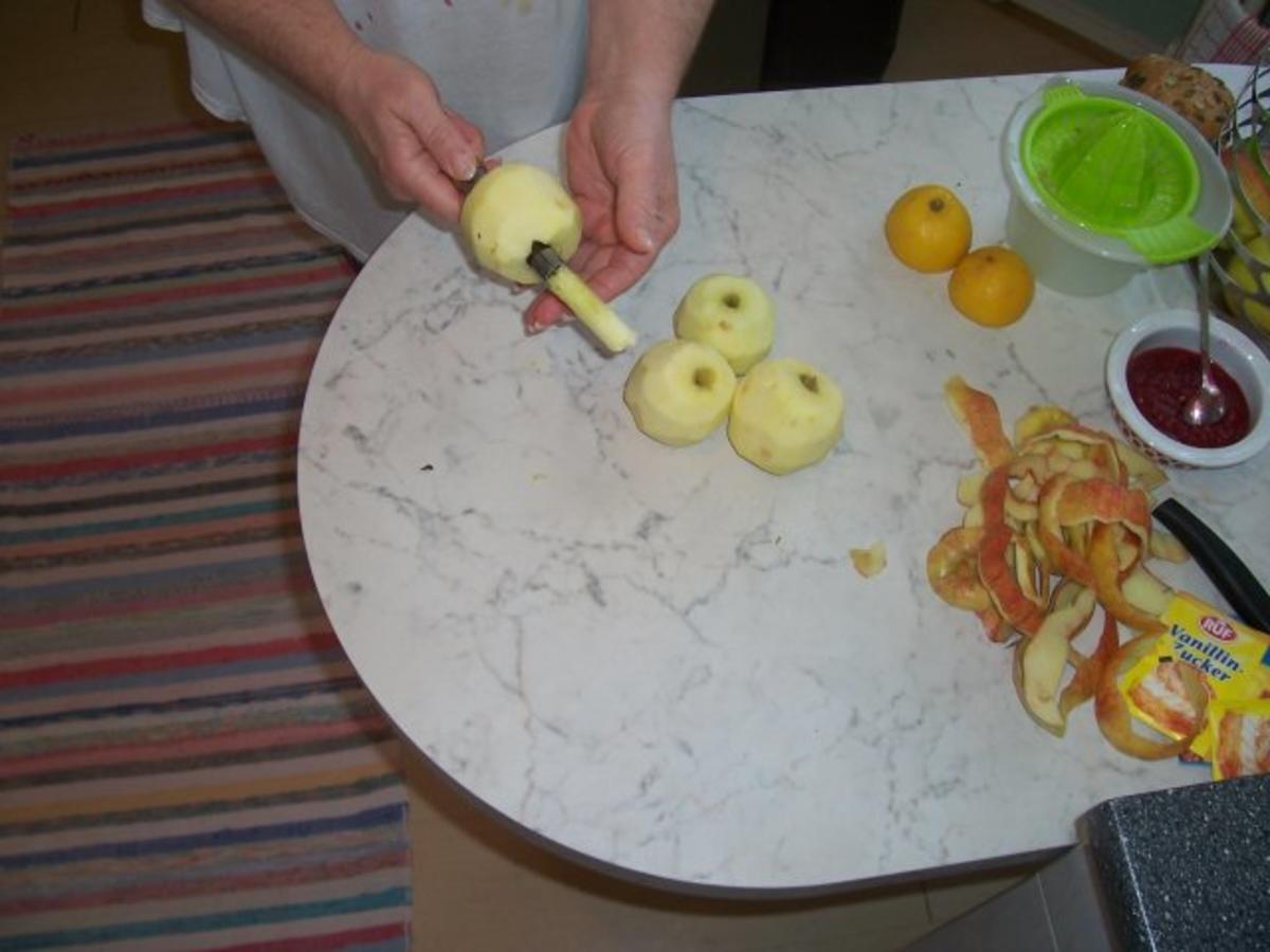 Schoko-Himbeer Äpfel himmlisch gebettet auf Vanille - Rezept - Bild Nr. 5