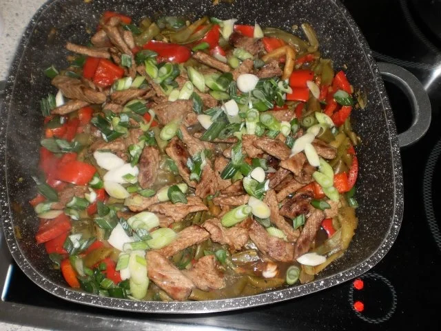 Rezept: Rumpsteaksteifen mit Bohnen Bild Nr. 11 Rumpsteaksteifen mit Bohnen - Rezept - Bild Nr. 11