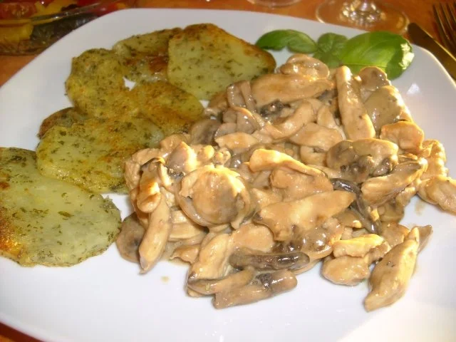 Kräutertaler mit Puten-Champignons>> - Rezept - Bild Nr. 8