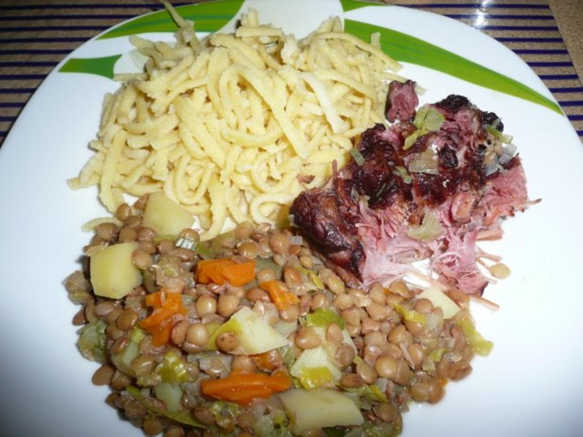 Linsen und Spätzle aus dem Schnellkochtopf ! - Rezept Durch GINA-ANNA