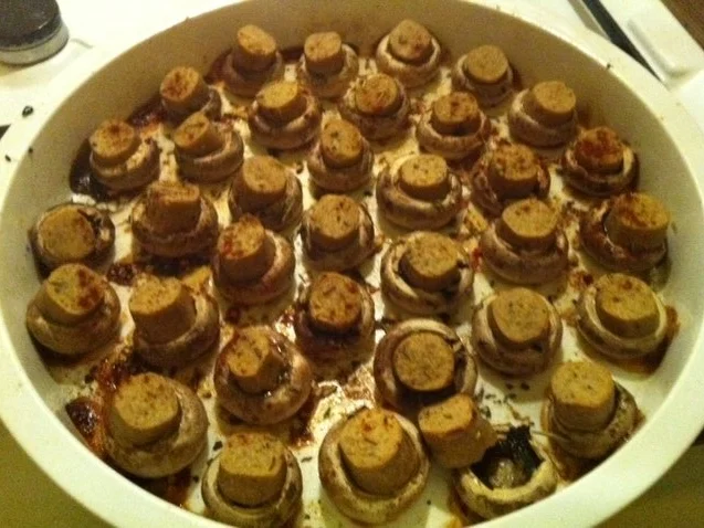 Gefüllte Champignons - Rezept