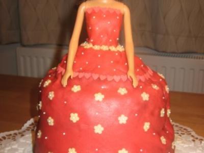 Barbie Torte ohne Creme - Rezept