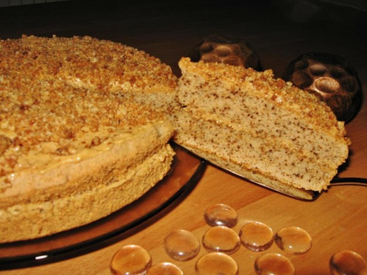 Krokant-Walnuss-Torte - Rezept