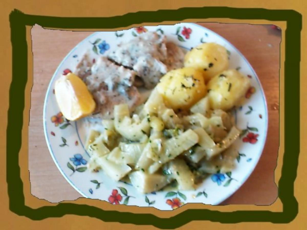 gedünstetes Seelachsfilet aus dem Backofen mit Fenchelgemüse - Rezept - Bild Nr. 9