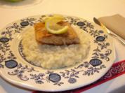 Limonenrisotto mit Lachsfilet - Rezept
