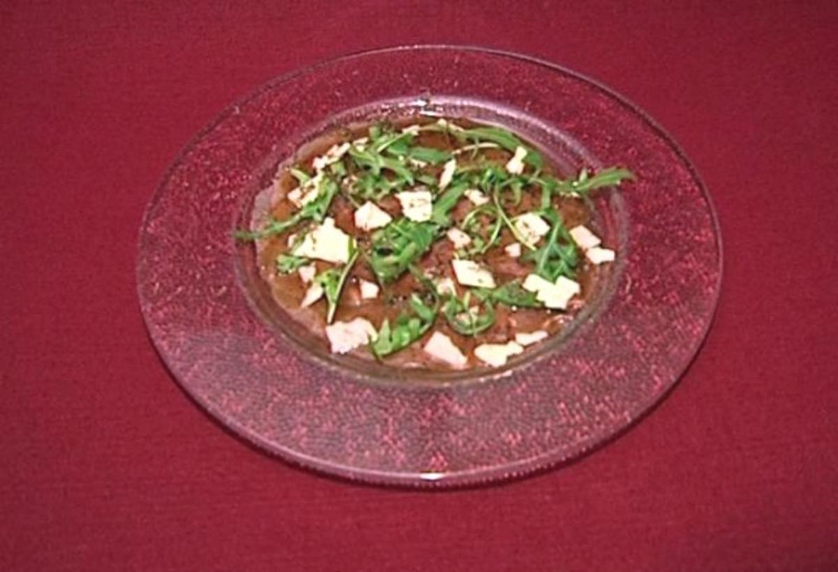 Rinder-Carpaccio mit Rucola und Parmesan (Anouschka Renzi) - Rezept