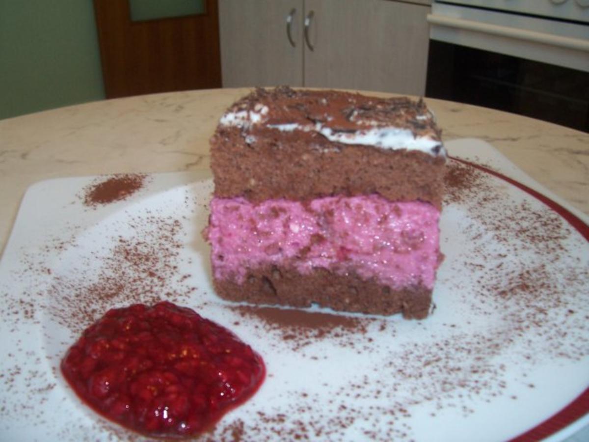 Bilder für Schoko-Himbeer-Mascarpone Kuchen - Rezept