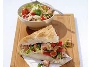 Leberkäse-Salat-Tasche - Rezept