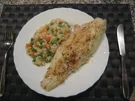Zanderfilet mit Butter-Meerrettich-Kruste und Frühlings-Risotto - Rezept