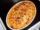 Hackauflauf mit Pfirsichen - Rezept