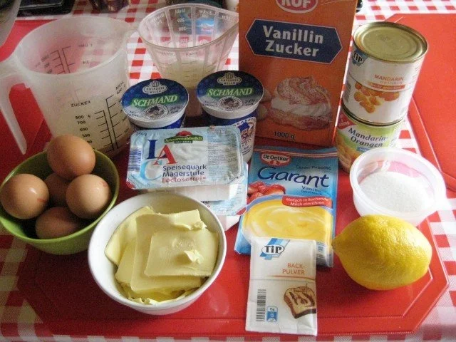 Versunkener Mandarinen - Rahmkuchen - Rezept - Bild Nr. 2