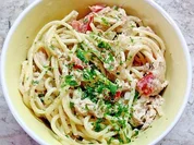 Spaghetti - Thunfisch - Salat - Rezept
