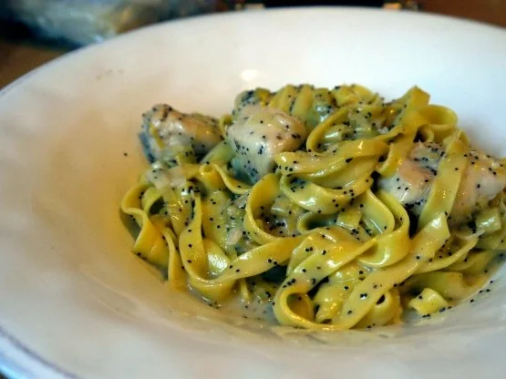 Tagliatelle mit Mohn, Zitrone und Hähnchen - Rezept - Bild Nr. 11