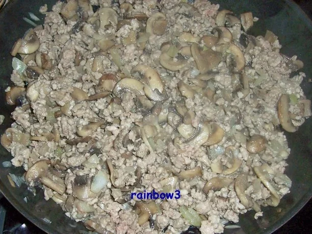 Rezept: Kochen: Pilz-Hackfleisch-Pfanne II Bild Nr. 3 Kochen: Pilz-Hackfleisch-Pfanne II - Rezept - Bild Nr. 3
