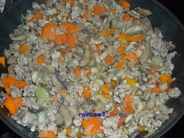 Rezept: Kochen: Pilz-Hackfleisch-Pfanne II Bild Nr. 4 Kochen: Pilz-Hackfleisch-Pfanne II - Rezept - Bild Nr. 4