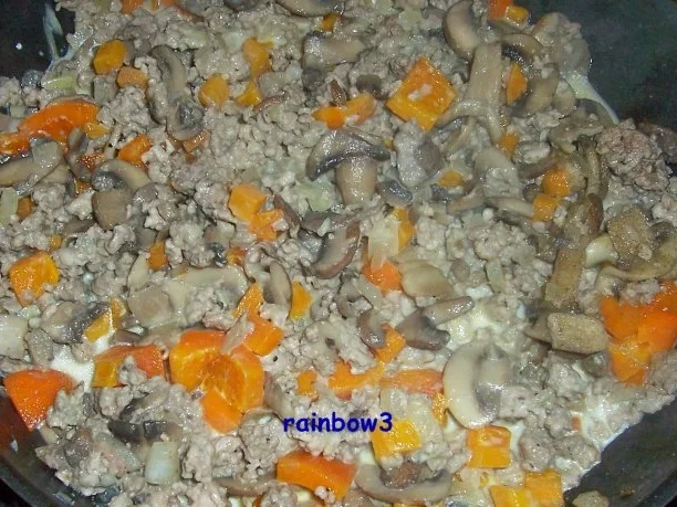 Rezept: Kochen: Pilz-Hackfleisch-Pfanne II Bild Nr. 5 Kochen: Pilz-Hackfleisch-Pfanne II - Rezept - Bild Nr. 5