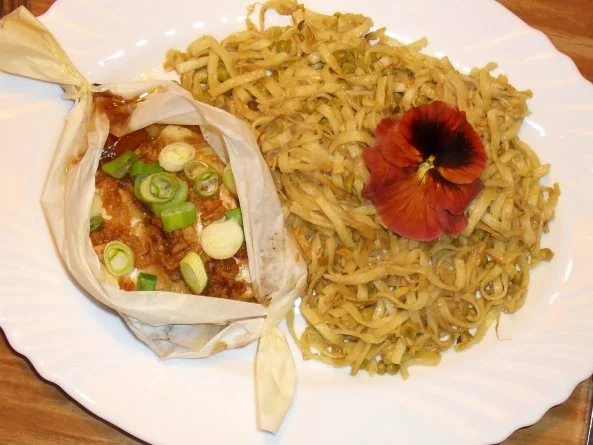 Rezept: Seelachs im Pergament Seelachs im Pergament - Rezept