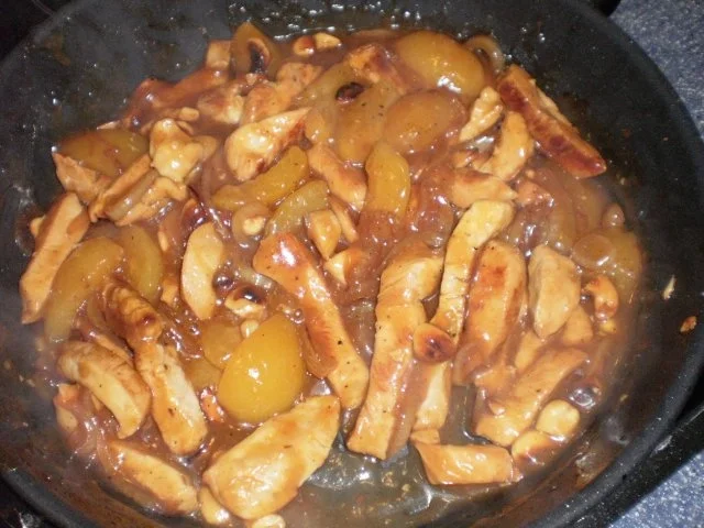 Pute süß-sauer mit Aprikosen - Rezept - Bild Nr. 4