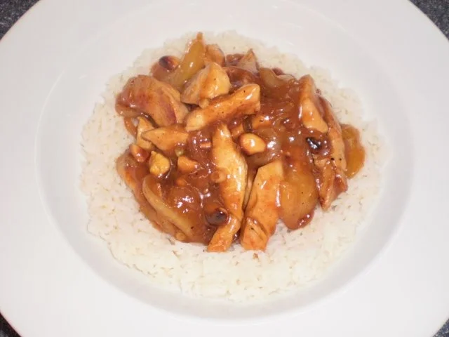 Pute süß-sauer mit Aprikosen - Rezept