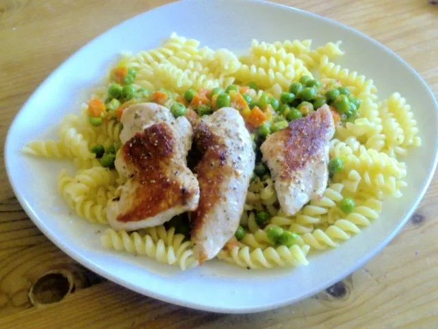 Rezept: Putenschnitzel mit Gemüsesauce Putenschnitzel mit Gemüsesauce - Rezept