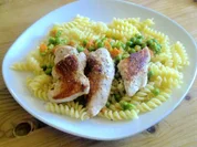 Putenschnitzel mit Gemüsesauce - Rezept