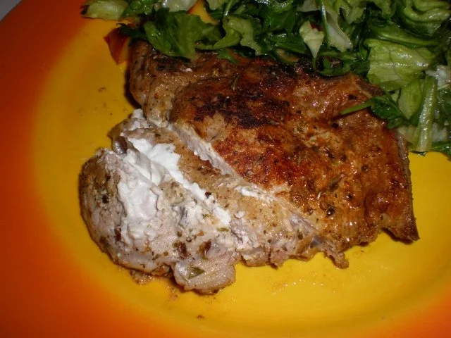 Schweinekoteletts gefüllt - Rezept