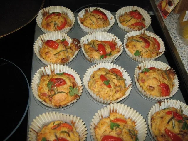 Tomaten-Schinken-Muffins - Rezept