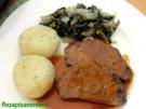Fleisch:    RINDERBRATEN an Mangoldgemüse - Rezept