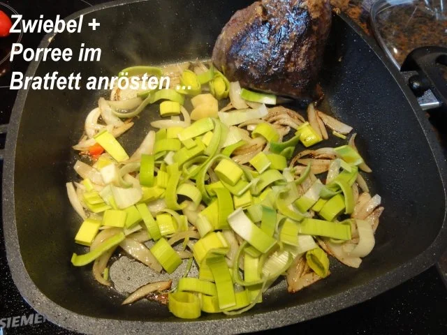 Rezept: Fleisch: RINDERBRATEN an Mangoldgemüse Bild Nr. 7 Fleisch: RINDERBRATEN an Mangoldgemüse - Rezept - Bild Nr. 7