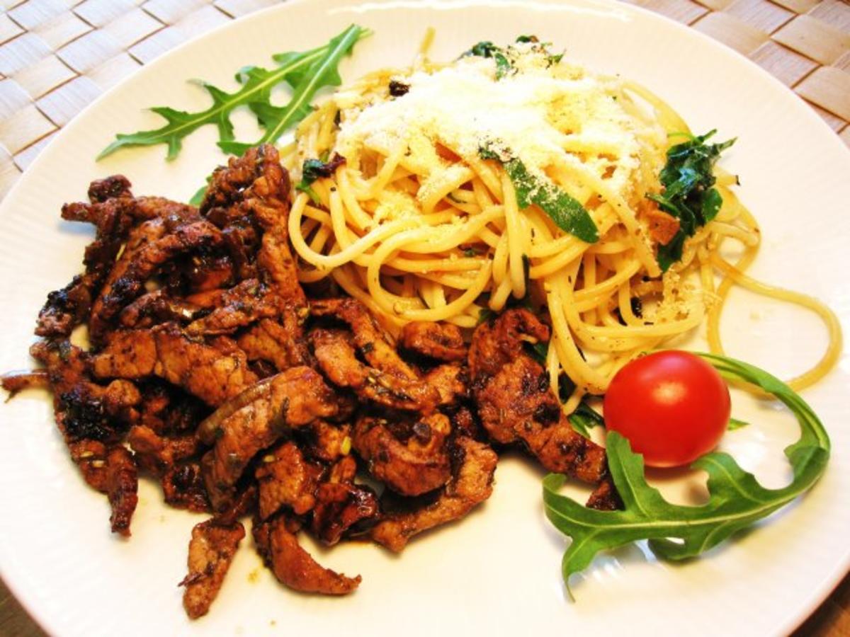 Spaghetti mit Rucola ... - Rezept - Bild Nr. 7