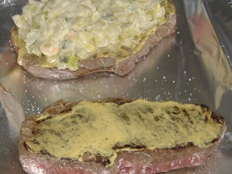 Rezept: Rindersteak mit Staudensellerie überbacken Bild Nr. 3 Rindersteak mit Staudensellerie überbacken - Rezept - Bild Nr. 3