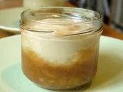 Tonkacreme auf Rhabarberkompott - Rezept