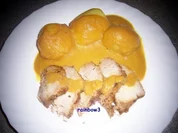 Kochen: Schweinebraten mit Paprika-Möhren-Sauce - Rezept