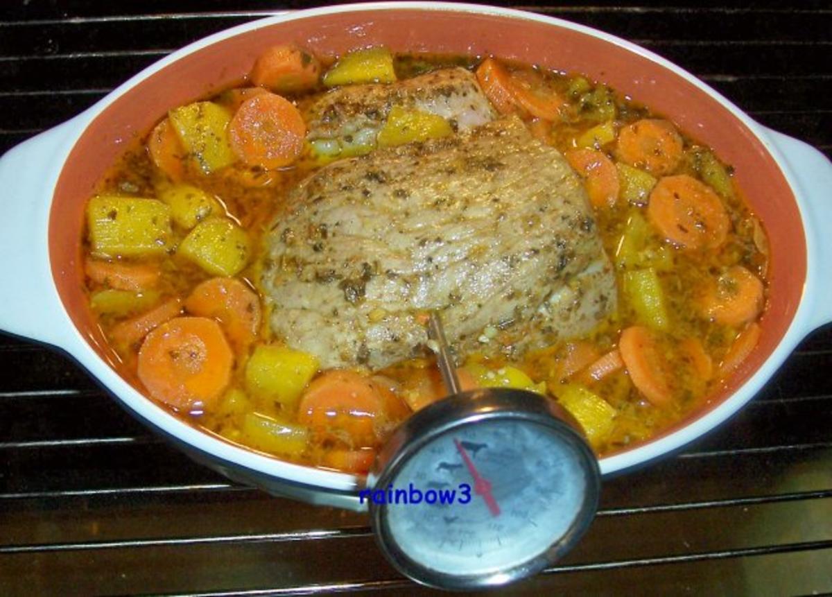Kochen: Schweinebraten mit Paprika-Möhren-Sauce - Rezept - Bild Nr. 7