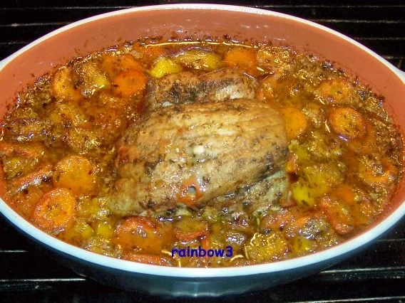 Kochen: Schweinebraten mit Paprika-Möhren-Sauce - Rezept - Bild Nr. 8