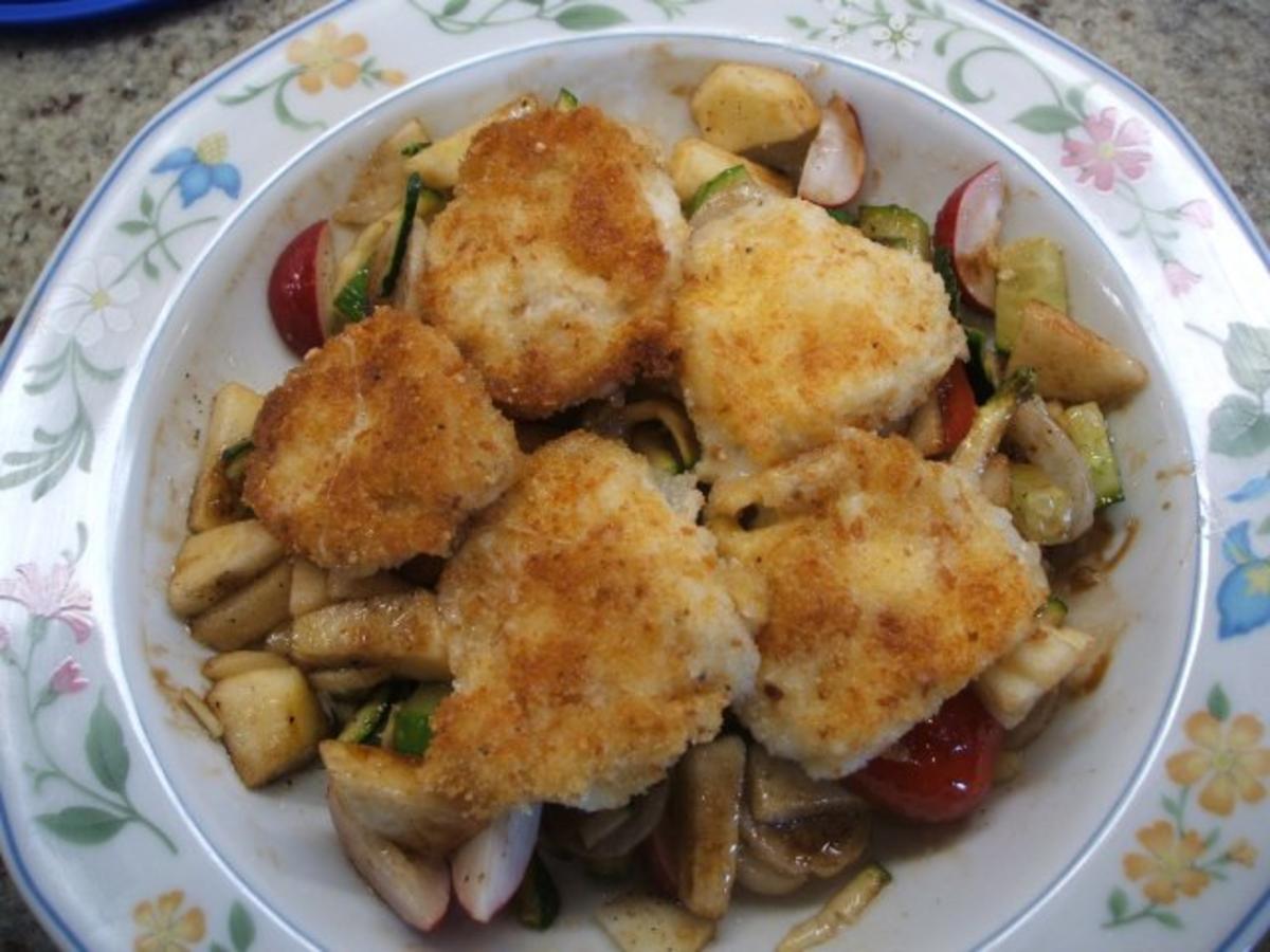 Salate: Rohkostsalat mit gebackenem Mozzarella - Rezept - kochbar.de