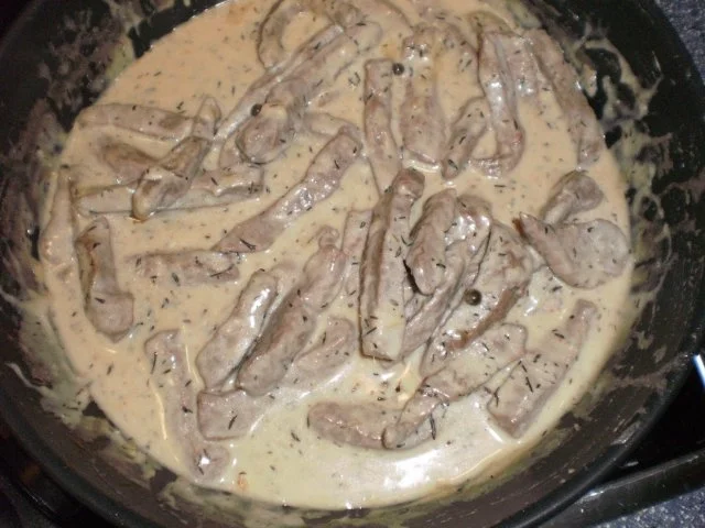 Rinder-Geschnetzteltes in Pfefferrahmsoße - Rezept - Bild Nr. 5