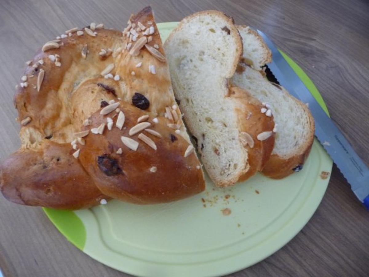 Kuchen : Mandel - Hefe - Zopf - Rezept - Bild Nr. 2