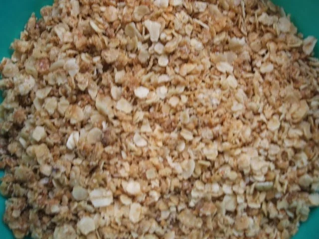 Rezept: Vorrat: Haferflocken-Krokant Vorrat: Haferflocken-Krokant - Rezept