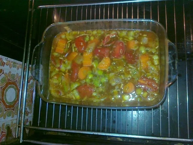 Rezept: Schweinebraten auf einem Gemüse Bett in Biersoße Bild Nr. 6 Schweinebraten auf einem Gemüse Bett in Biersoße - Rezept - Bild Nr. 6