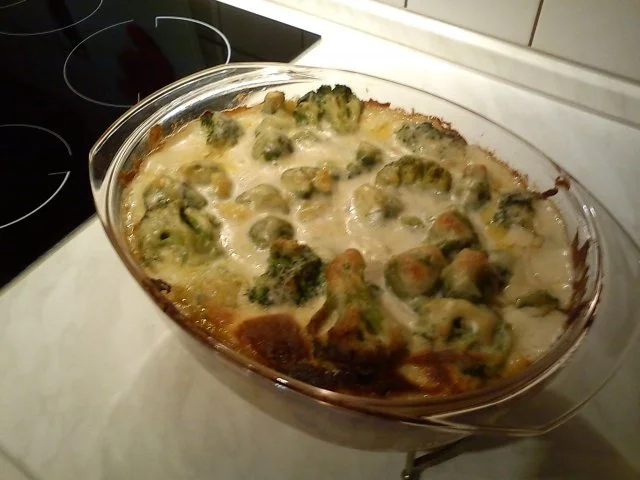 Rezept: Kartoffel, Broccoli, Rosenkohl Gratin Bild Nr. 2 Kartoffel, Broccoli, Rosenkohl Gratin - Rezept - Bild Nr. 2