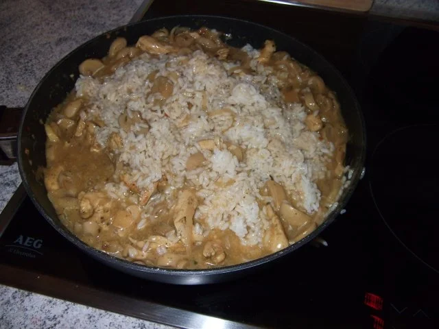 Hähnchen-Reispfanne - Rezept