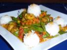 Champignon-Gemüse-Pfanne mit Basmati-Duftreis - Rezept