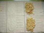 Apfel Teigtasche mit Vanillesauce - Rezept