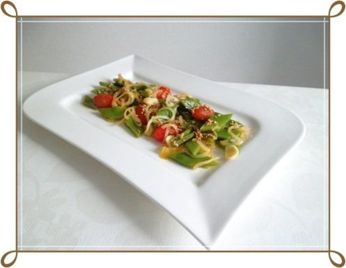 Bohnen Salat mit Tomaten und Zwiebel - Rezept - Bild Nr. 7