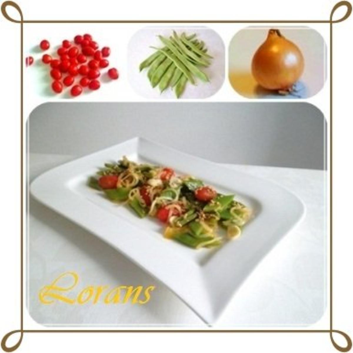 Bohnen Salat mit Tomaten und Zwiebel - Rezept - Bild Nr. 2
