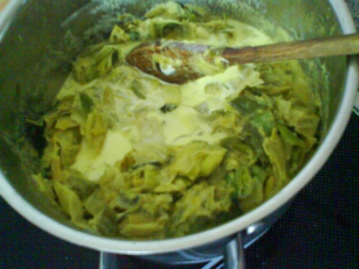 Curry Lauch Rahmgemüse mit Wildreis - schnell &amp; einfach - 116 kcal/100g