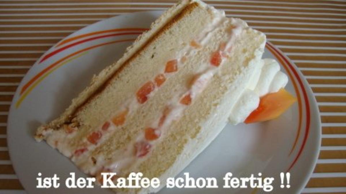 Bilder für Papaya Quark-Joghurt-Sahne Torte - Rezept