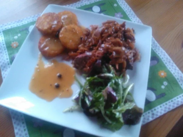 Leber nach Tiroler Art mit Sauce Poivre - Rezept