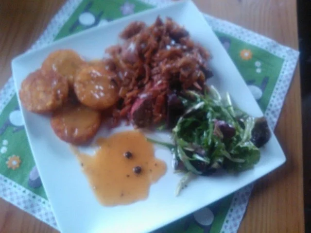 Leber nach Tiroler Art mit Sauce Poivre - Rezept - Bild Nr. 3